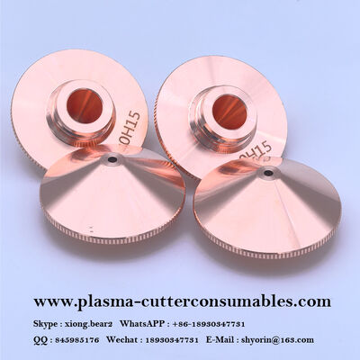 D28 M11 Lazer Kesim Nozulu Tek Çift Katmanlı Bakır Korozyona Dayanıklı WSX Han's Hongshan Lazer Kafası İçin